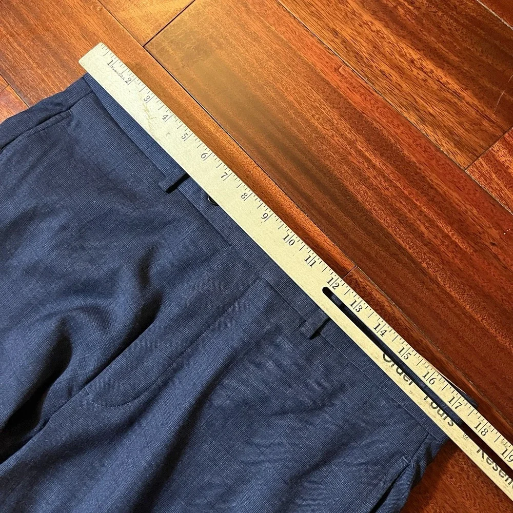 Brooks Brothers Pants Mens 34x27 Regent Fit Navy Blue Wool Preppy Office READ *